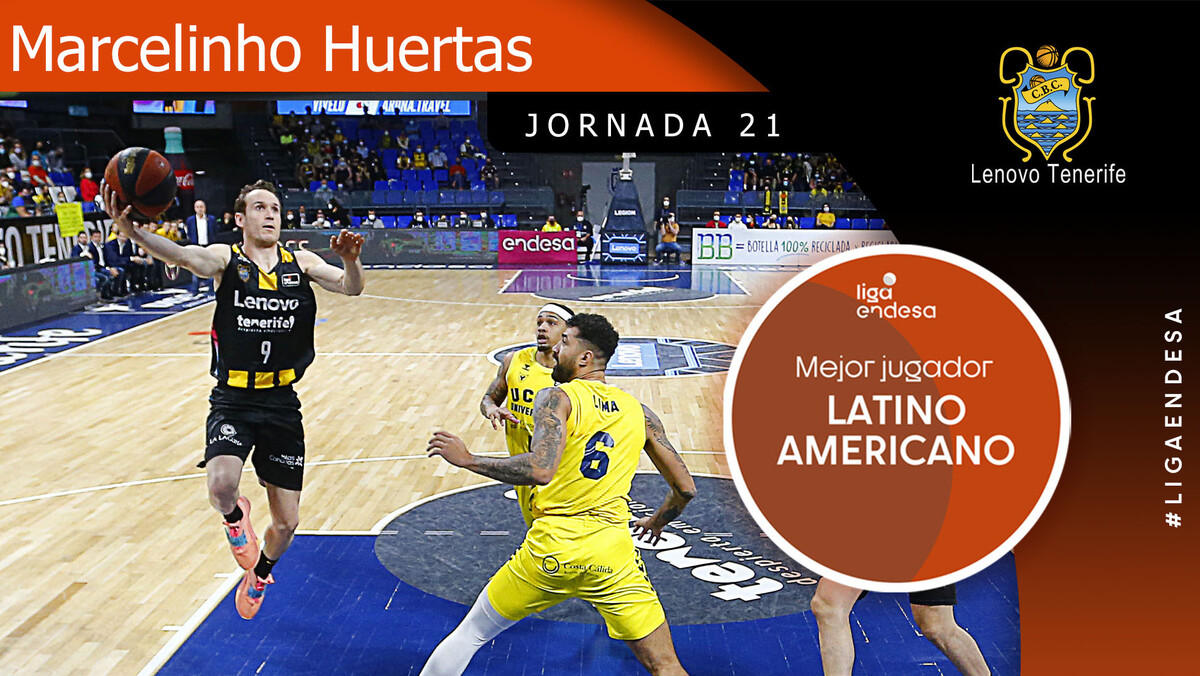 Marcelinho Huertas, Mejor Jugador Latinoamericano de la Jornada 21