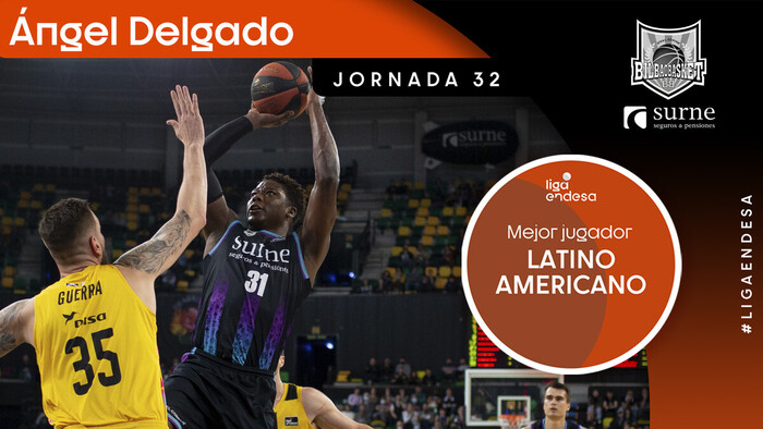 Ángel Delgado, Mejor Jugador Latinoamericano de la Jornada 32