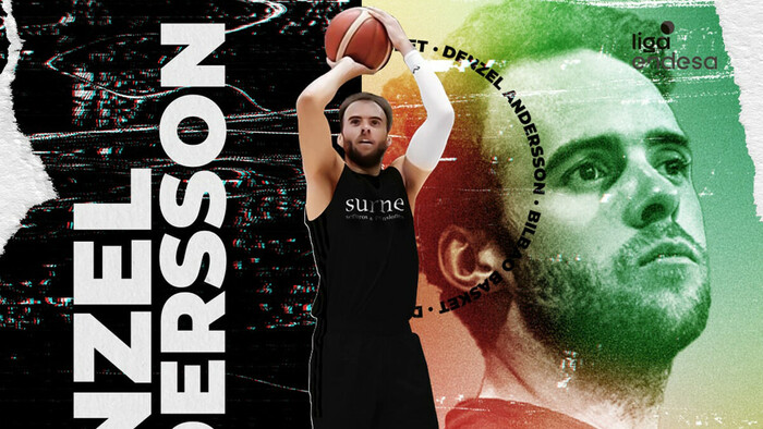 El internacional sueco Denzel Andersson firma con Surne Bilbao Basket