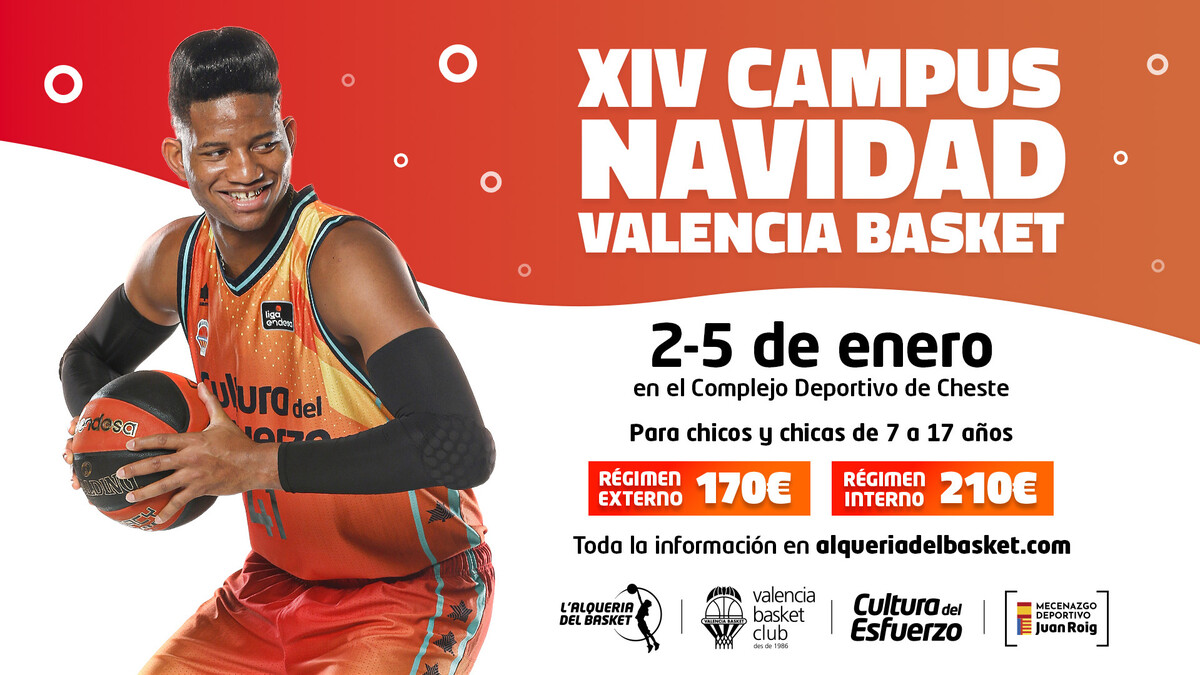 Llega el XIV Campus de Navidad de Valencia Basket