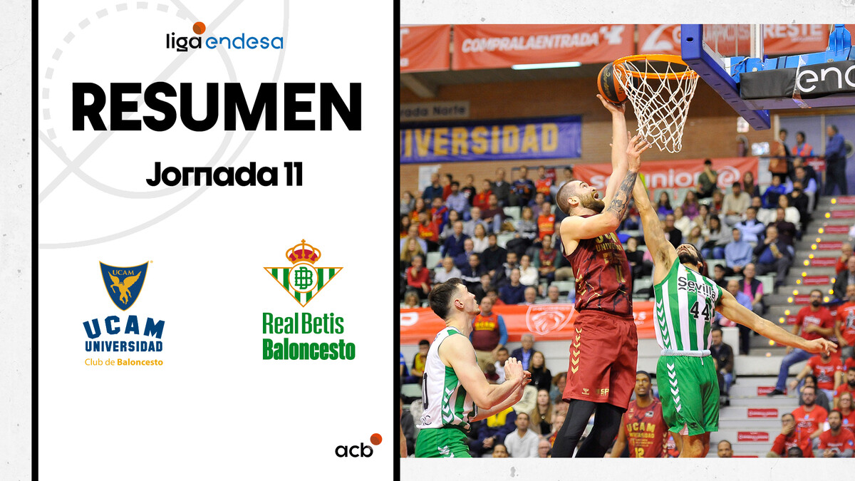 Resumen UCAM Murcia 76 - Real Betis Baloncesto 72 (J11)