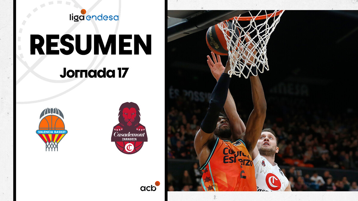 Resumen Valencia Basket 88 - Casademont Zaragoza 76 (J17)