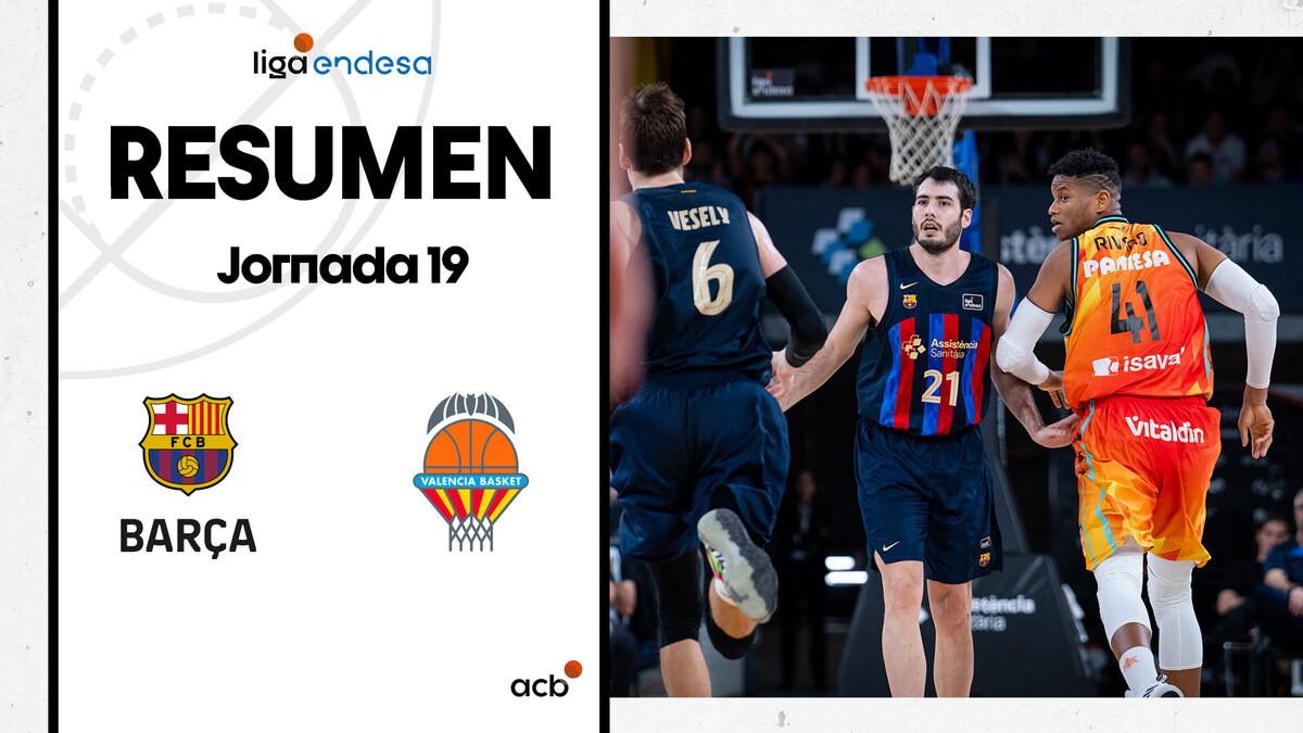 Resumen Barça (81) - Valencia Basket 75 (J19)