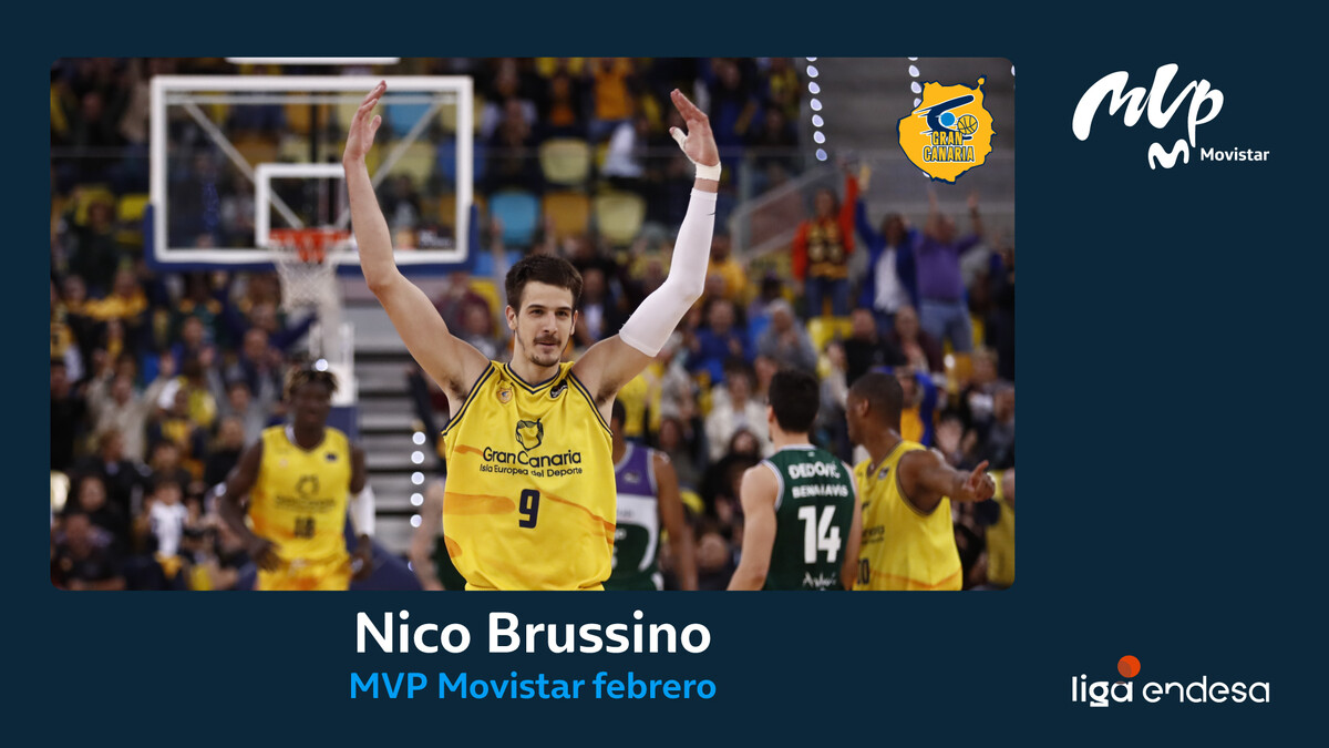 Nico Brussino, MVP Movistar de febrero