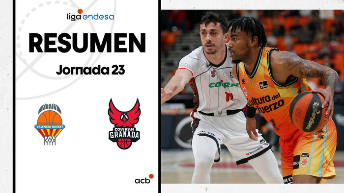 Resumen Valencia Basket 80 - Coviran Granada 72 (J23)