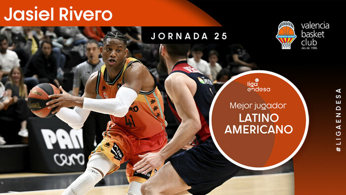 Jasiel Rivero, Mejor Jugador Latinoamericano de la Jornada 25 