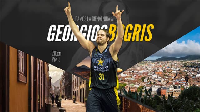Georgios Bogris vuelve a Tenerife
