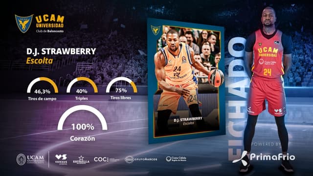 DJ Strawberry, a UCAM Murcia
