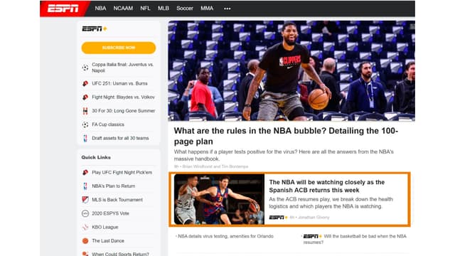 ESPN ahonda en el modelo acb