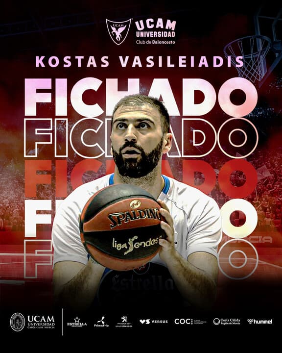 Vasileiadis llega al UCAM Murcia