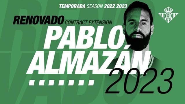 Pablo Almazán, renovado