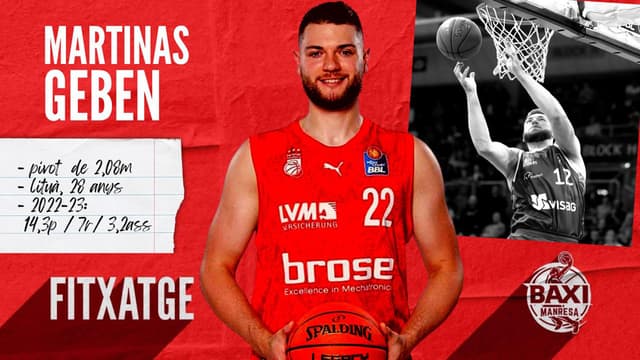 Martinas Geben, al BAXI Manresa