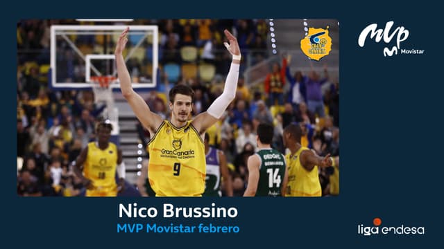 Brussino, MVP Movistar febrero
