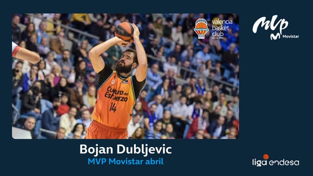 Dubljevic, MVP Movistar de abril