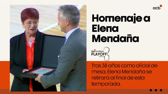 La acb homenajea a Elena Mendaña