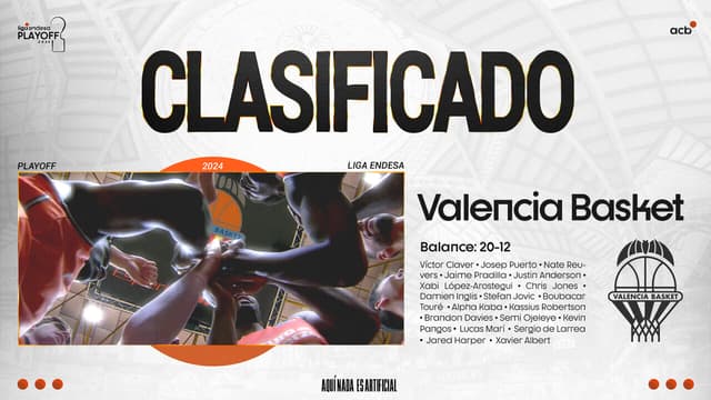 Valencia B, 5º clasificado Playoff