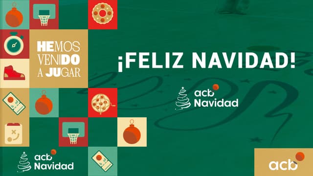 acb y clubes desean Feliz Navidad