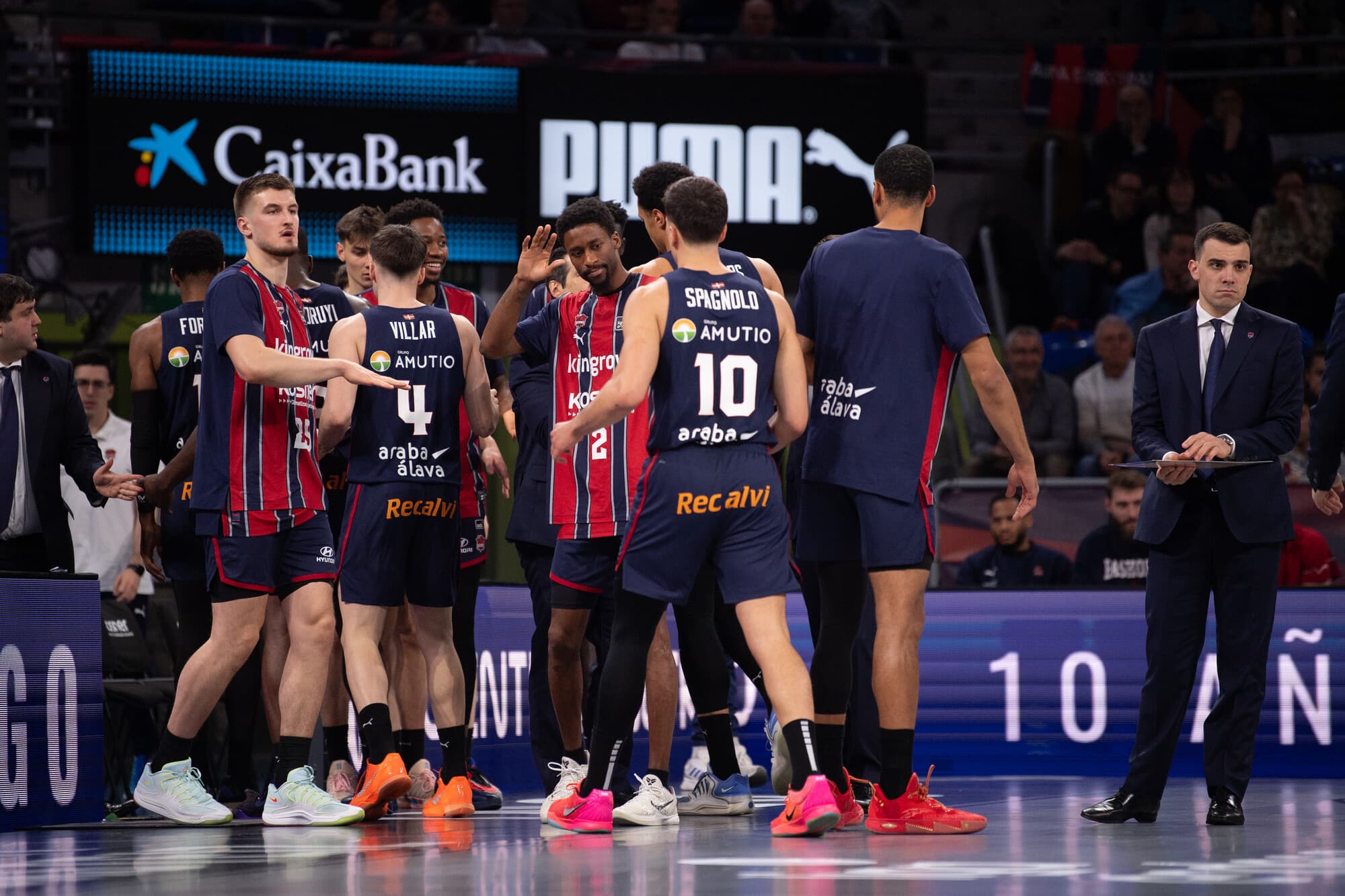 El Kosner Baskonia se prepara para un tiempo muerto