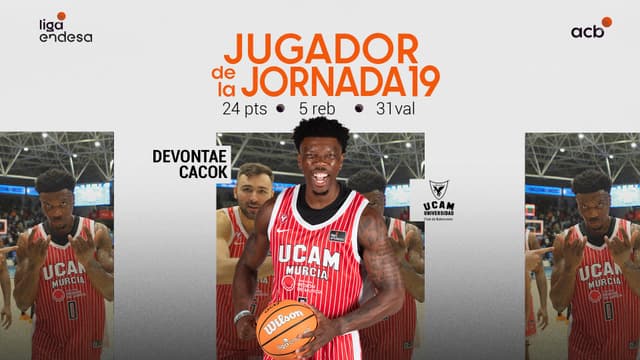 Devontae Cacok, Jugador de la Jornada 19