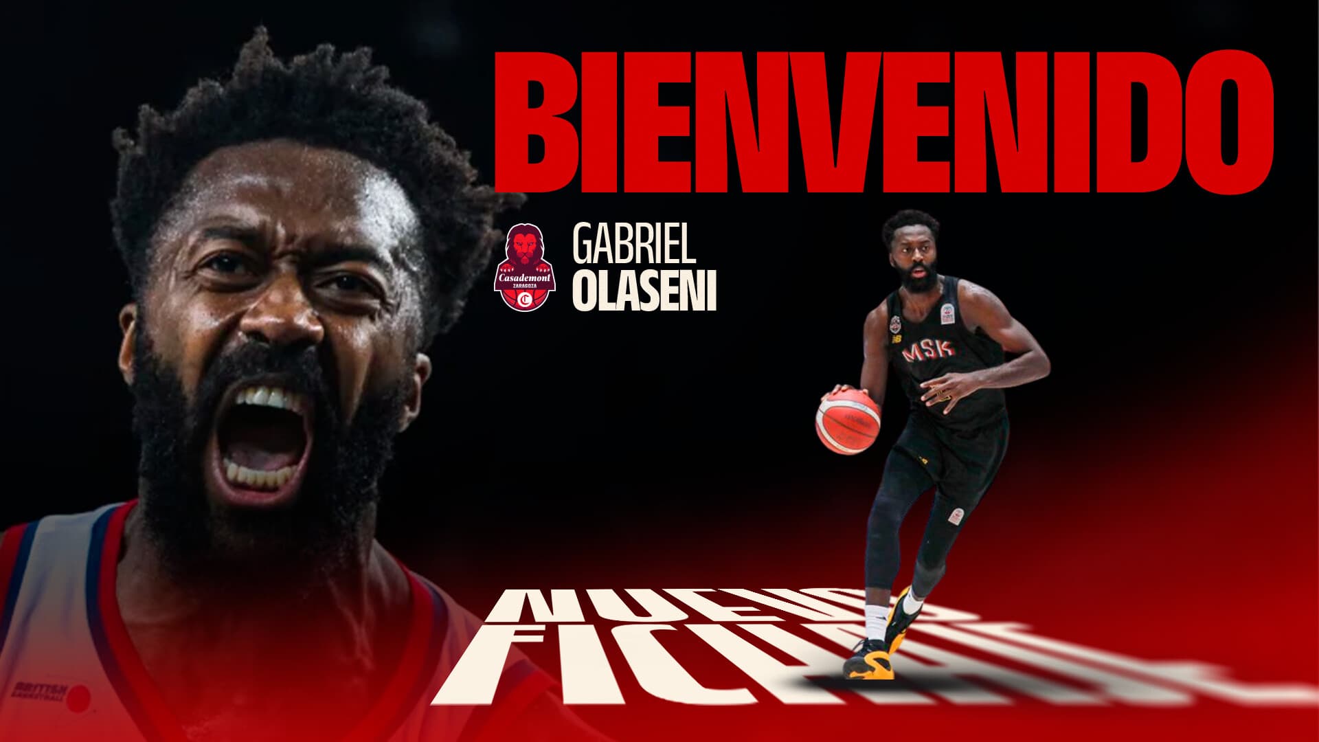 Gabriel Olaseni, Nuevo jugador de Casademont Zaragoza
