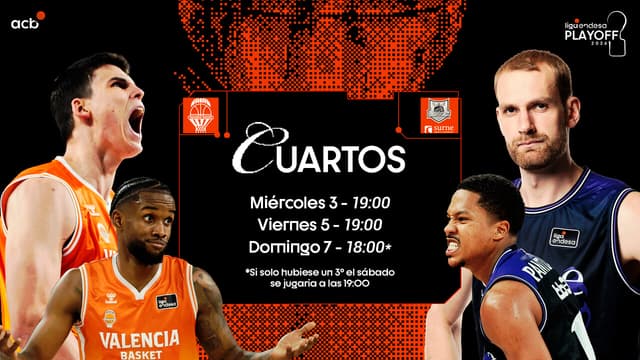 Valencia Basket se verá las caras con el equipo revelación, Surne Bilbao