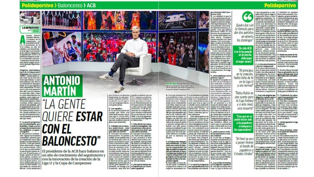 Antonio Martín: “La gente quiere estar con el baloncesto”