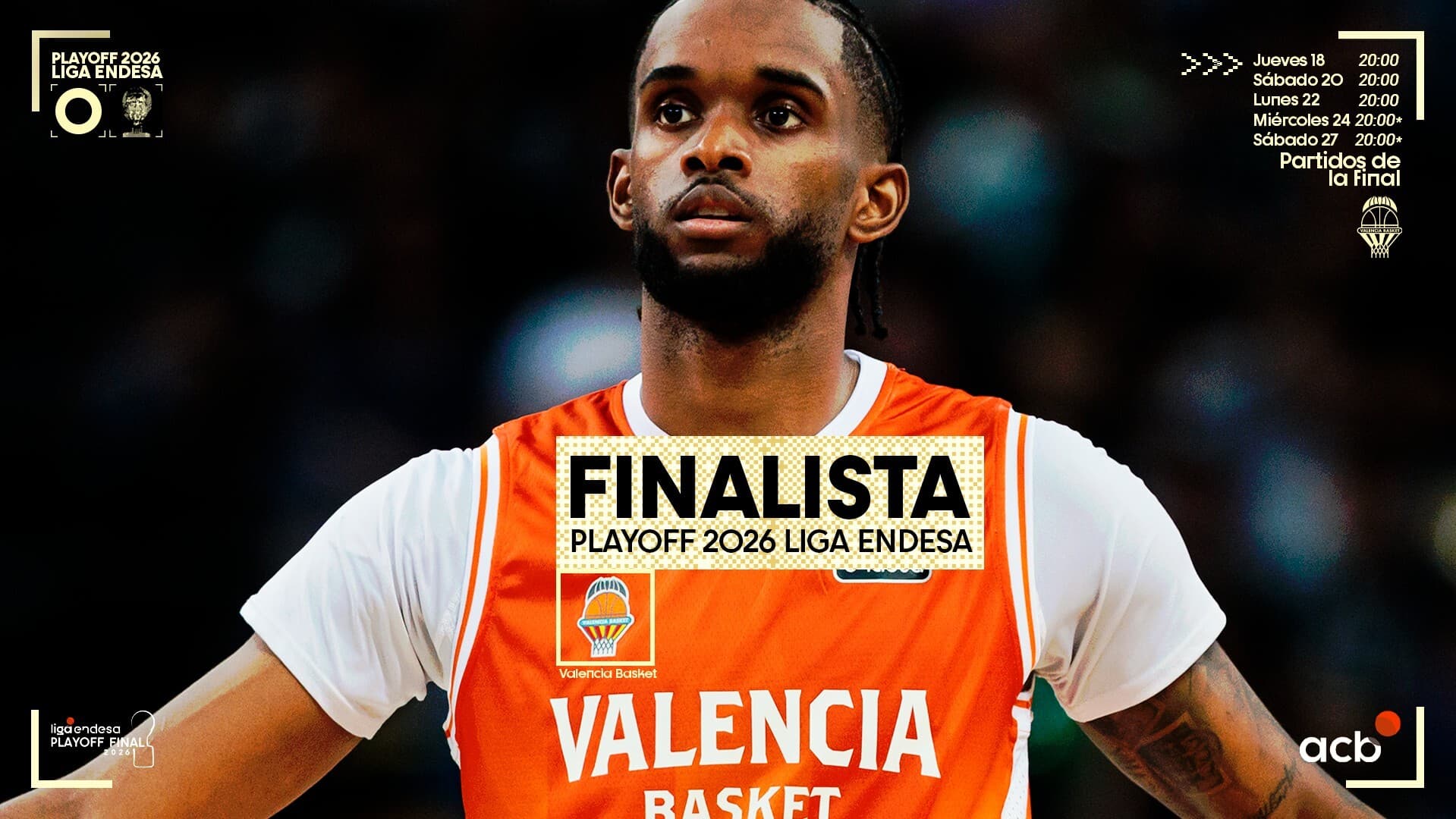 Cartel de Valencia Basket, clasificado para el Playoff Final 2026