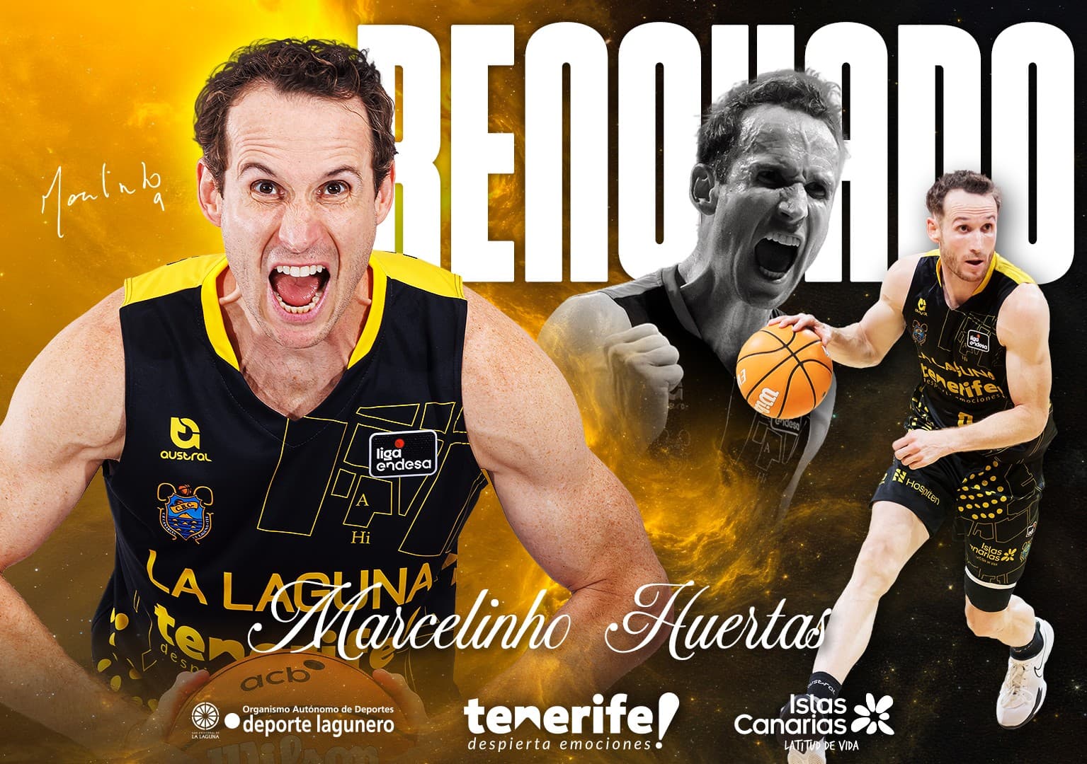 Marcelinho Huertas renueva con La Laguna Tenerife