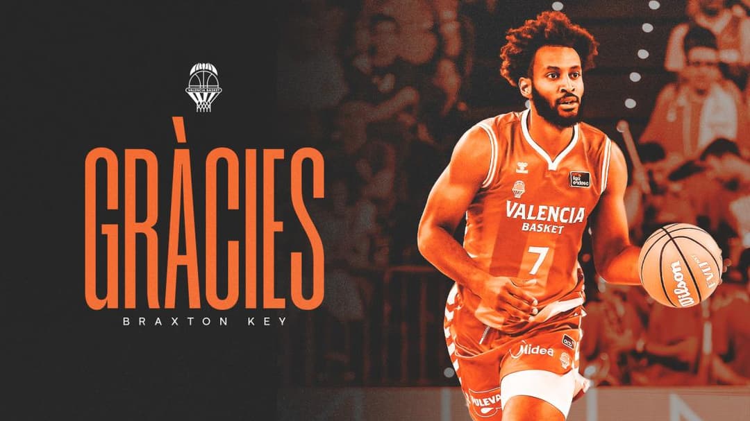 Braxton Key finaliza su etapa en Valencia Basket