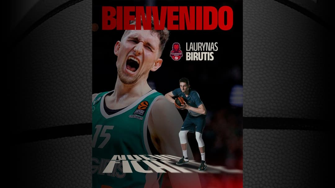 Laurynas Birutis, fuerza y centímetros para el juego interior de Casademont Zaragoza