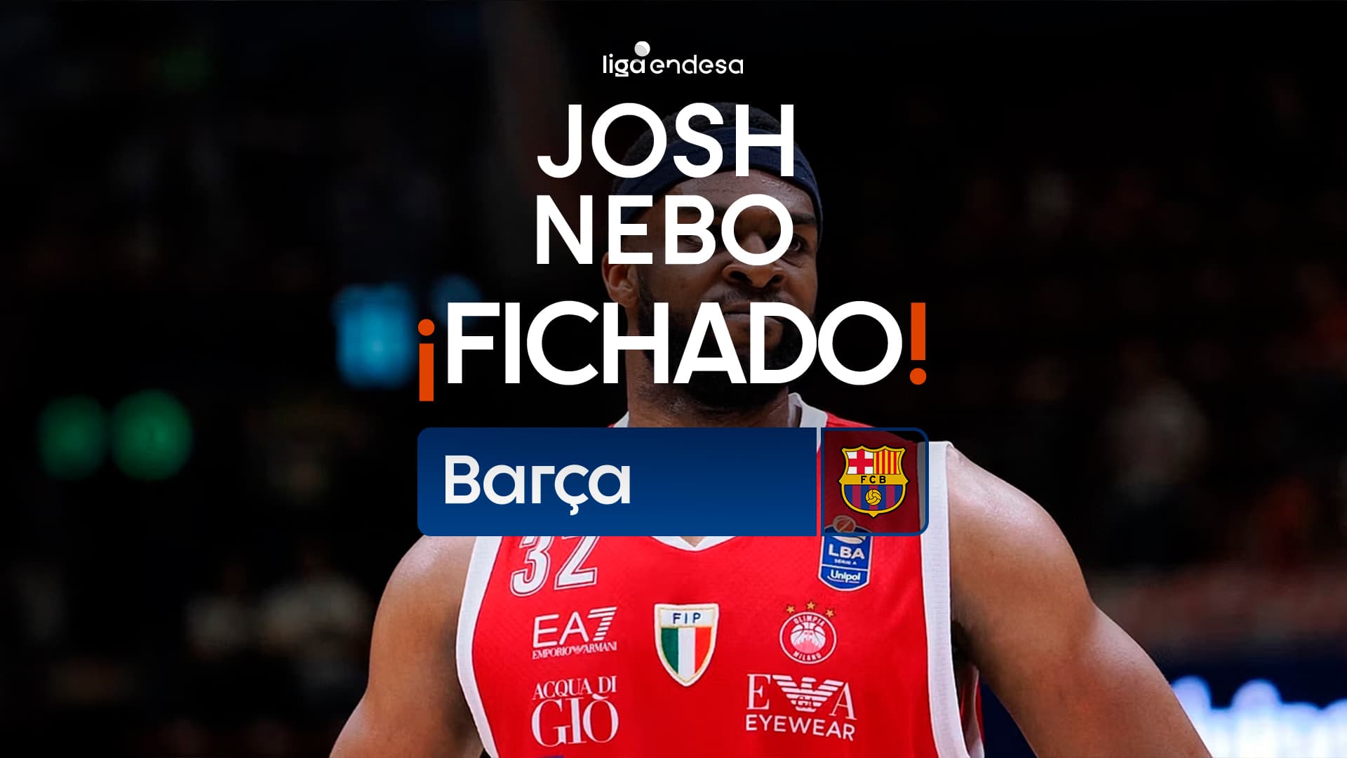 Josh Nebo, nuevo jugador azulgrana