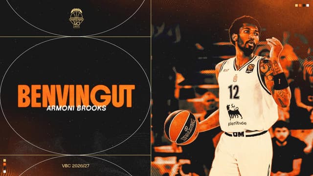 Armoni Brooks, tirador de lujo para Valencia Basket