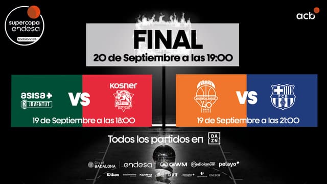Horarios de la Supercopa Endesa Badalona 2026
