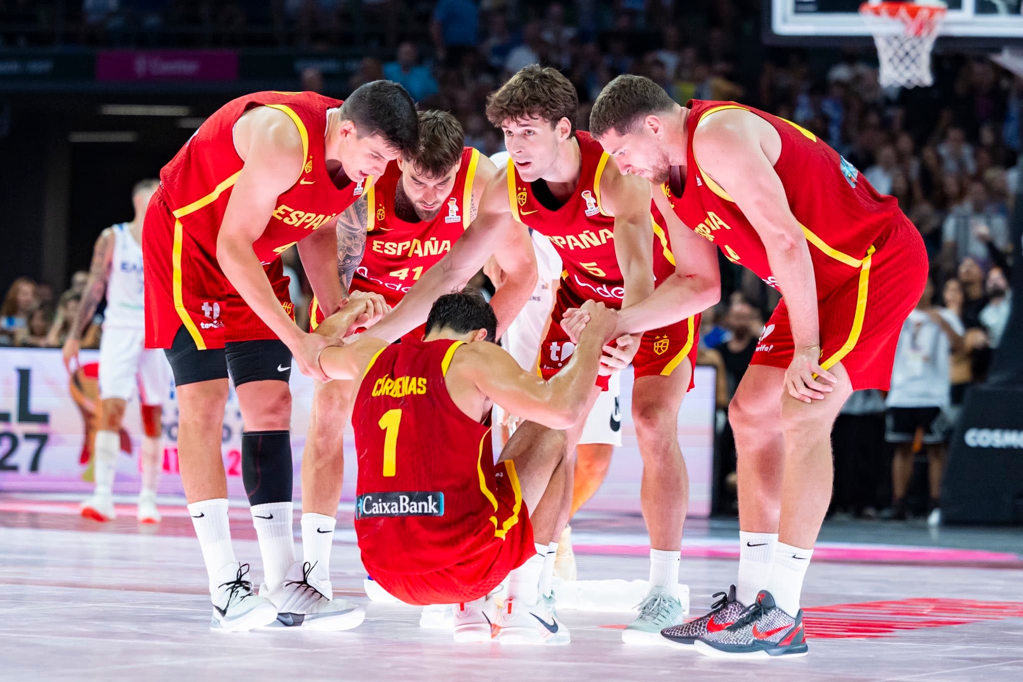 Piña de la selección española