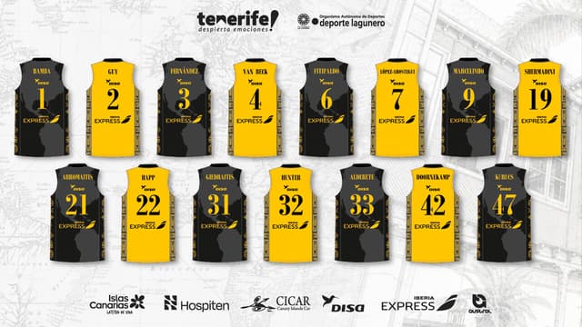Definidos los dorsales de La Laguna Tenerife 26/27