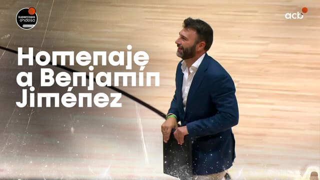 Benjamin Jiménez recibe un cálido homenaje durante la Supercopa Endesa 2026