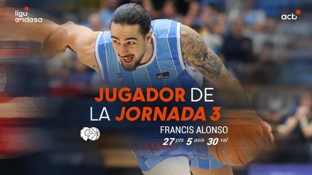 Francis Alonso, Jugador de la Jornada 3 de la Liga Endesa 2026-27