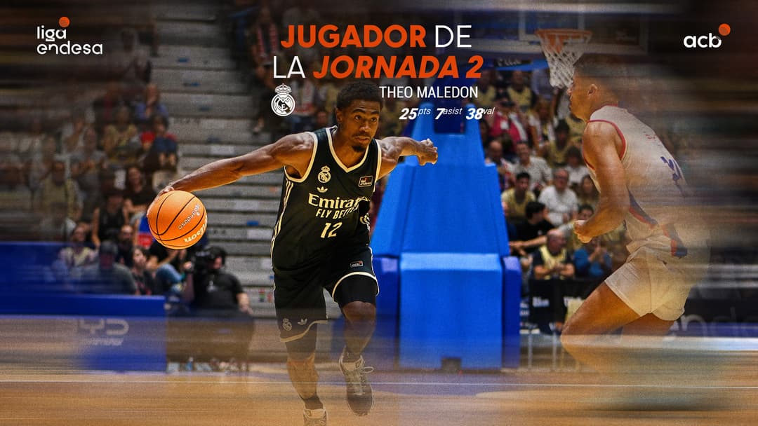 Theo Maledon Jugador de la Jornada 2 de la Liga Endesa 2026-27
