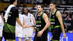 Nico Laprovittola celebra la victoria de ASISA Joventut