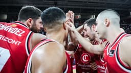 Casademont Zaragoza celebra la victoria ante FIATC Girona