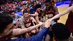 UCAM Murcia celebra la victoria ante iLERNA Lleida