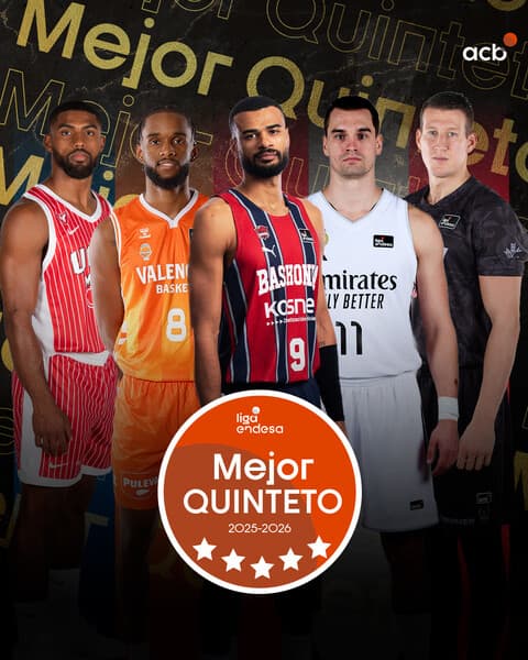 ​​🥇 El MEJOR QUINTETO de la Liga Endesa