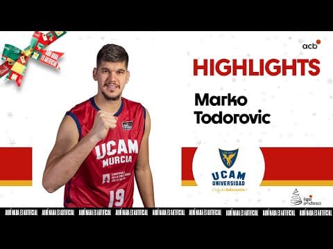 Marko Todorovic lidera a UCAM Murcia a un nuevo triunfo