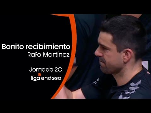 Precioso recibimiento a Rafa Martínez
