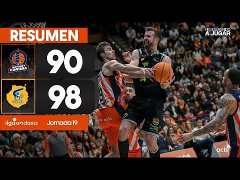 Resumen Leyma Coruña 90 - Dreamland Gran Canaria 98 (J19)