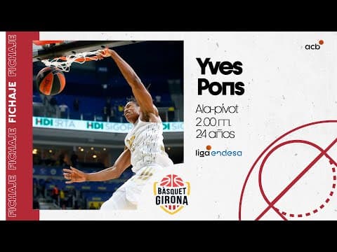 Yves Pons, contundencia para Bàsquet Girona