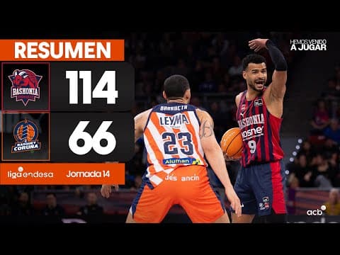 Resumen: Baskonia 114 - Leyma Coruña 66 (J14)