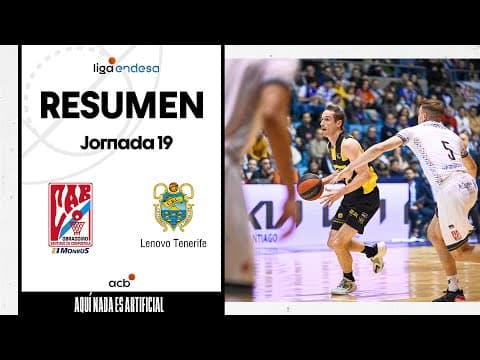 Resumen Monbus Obradoiro 86 - Lenovo Tenerife 97 (J19)