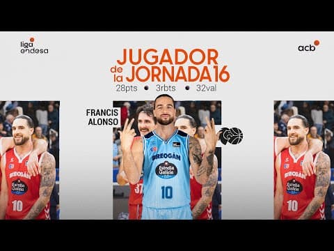 Francis Alonso, Jugador de la Jornada 16 de la Liga Endesa 2025-26