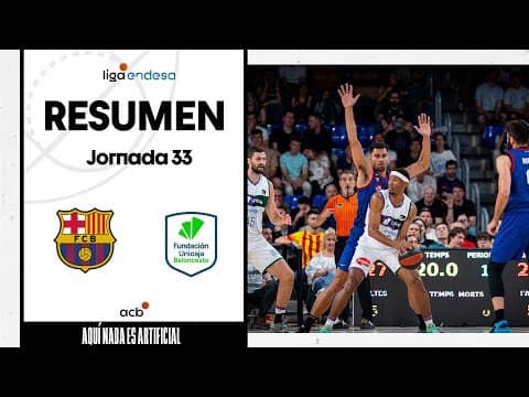 Resumen Barça 91 - Unicaja 92 (J33)